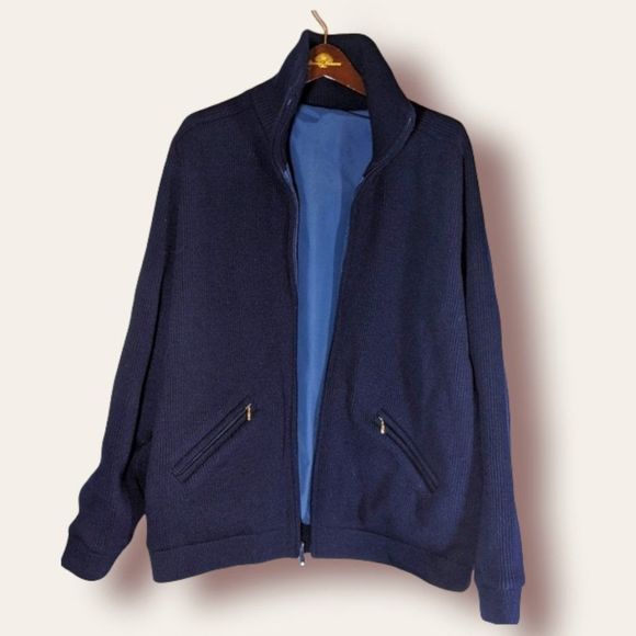 Vintage Other - *SOLD*Vintage Reversible Wool Sweater Nylon Wind Breaker TM Athletics XL